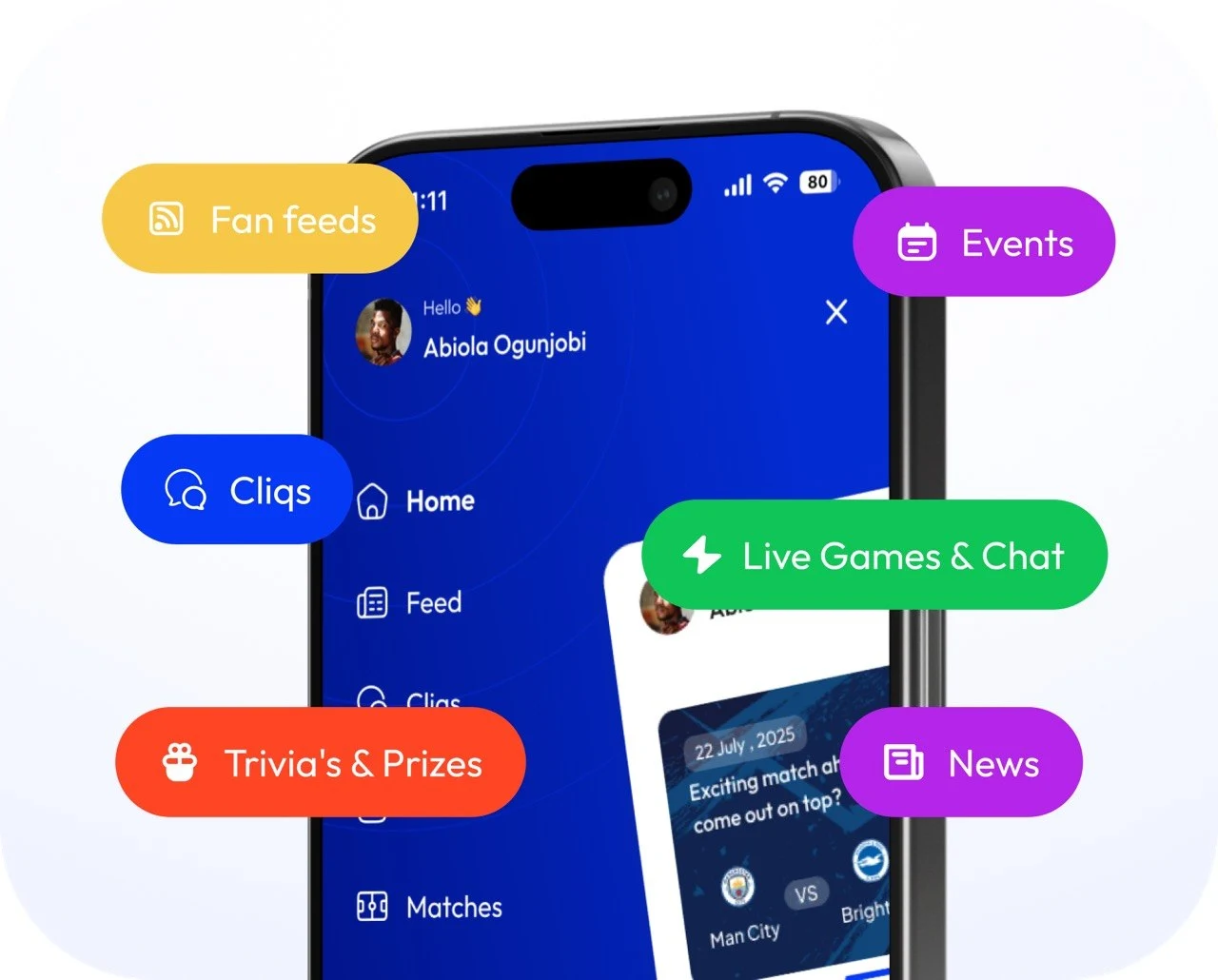 SportCliq app screenshot 1